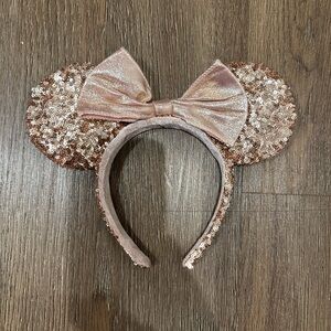 Disney Rose Hold Sequin Mouse Ears Headband with Bow